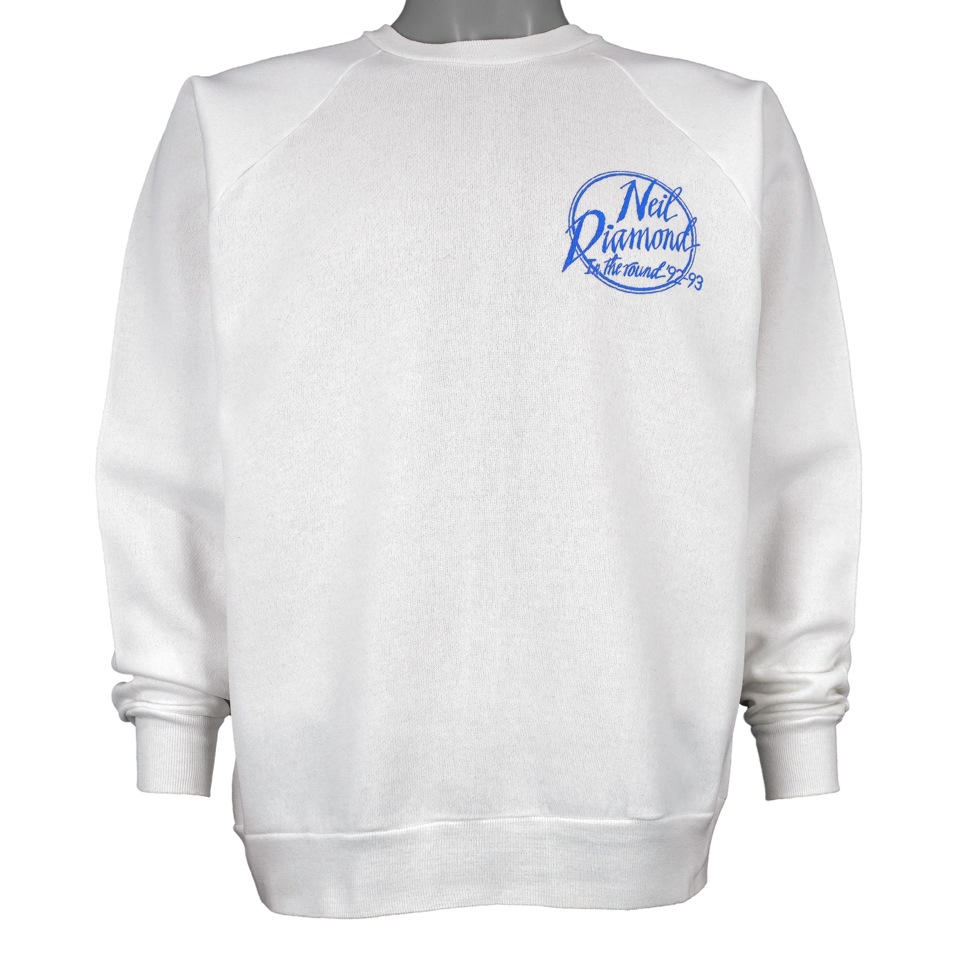 Vintage (Que) - Neil Diamond In The Round Tour Crew Neck Sweatshirt 1992 Large Vintage Retro