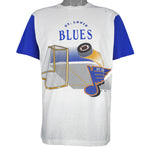 NHL (Teamwork) - St. Louis Blues Single Stitch T-Shirt 1994 Medium Vintage Retro Hockey