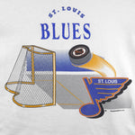 NHL (Teamwork) - St. Louis Blues Single Stitch T-Shirt 1994 Medium Vintage Retro Hockey