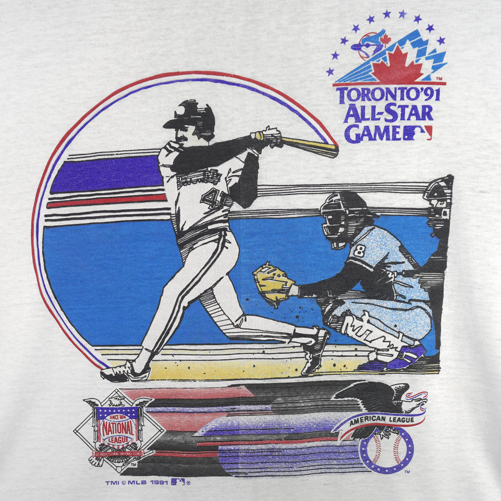 MLB - Toronto Blue Jays All Star Game T-Shirt 1991 X-Large Vintage Retro Baseball