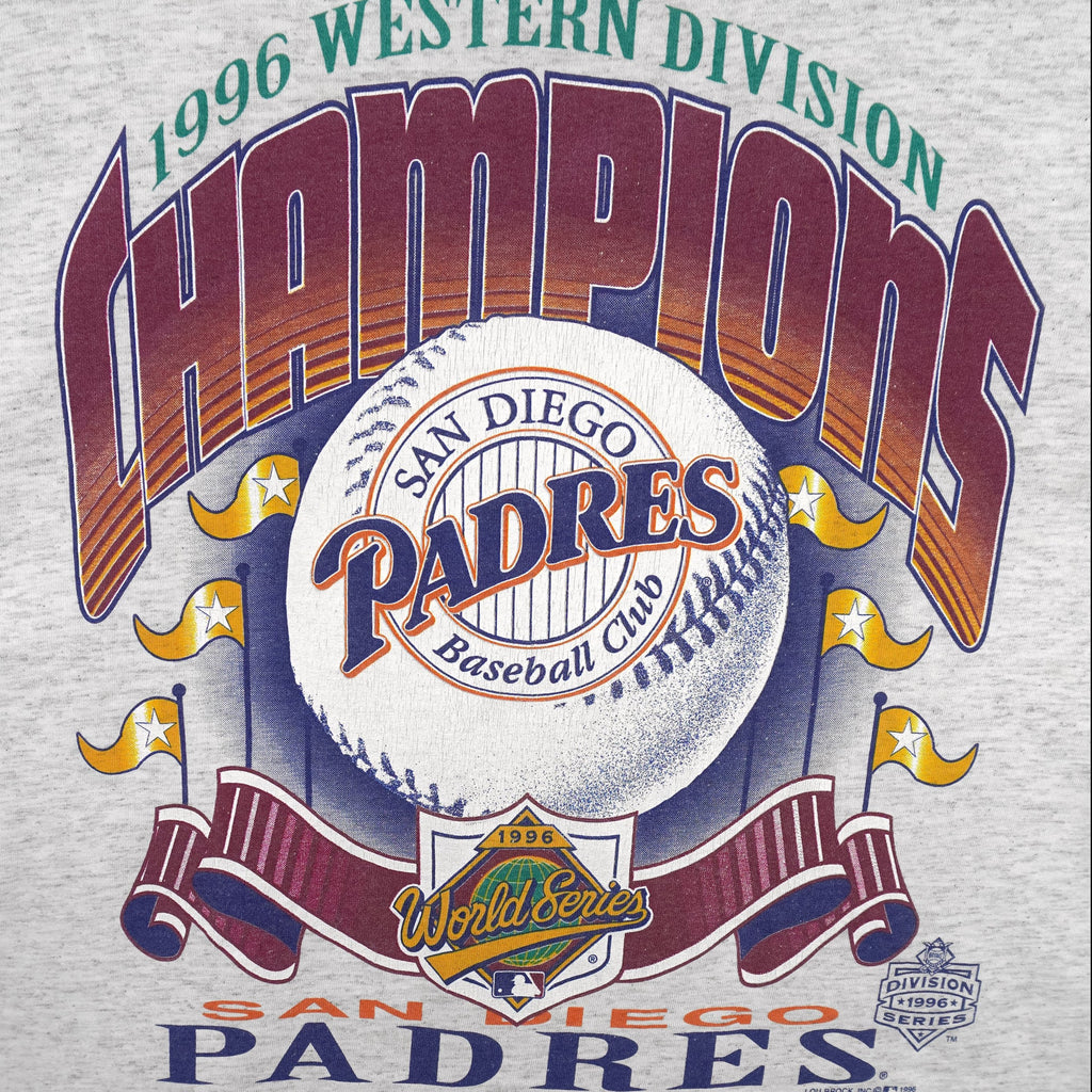 MLB (Volunteer) - San Diego Padres, World Series T-Shirt 1996 Large Vintage Retro Baseball