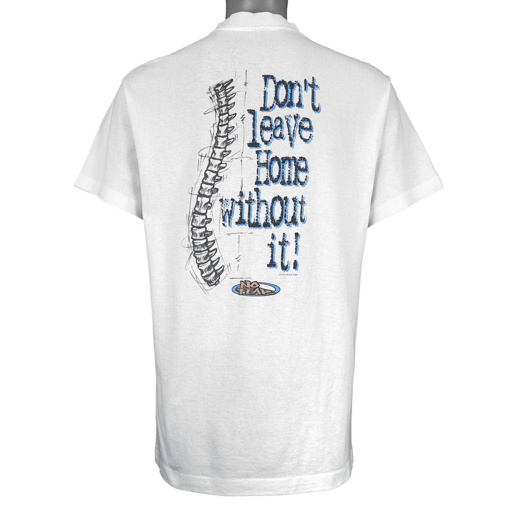 Vintage (No Fear) - Don't Leave Home Without It T-Shirt 1990s X-Large Vintage Retro