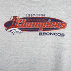 NFL (CSA) - Denver Broncos AFC Champions Crew Neck Sweatshirt 1999 Medium Vintage Retro Football