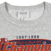 NFL (CSA) - Denver Broncos AFC Champions Crew Neck Sweatshirt 1999 Medium Vintage Retro Football