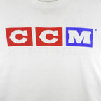 Vintage (CCM) - CCM Play or Get Off the Ice Spell-Out T-Shirt 1990s X-Large Vintage Retro Hockey
