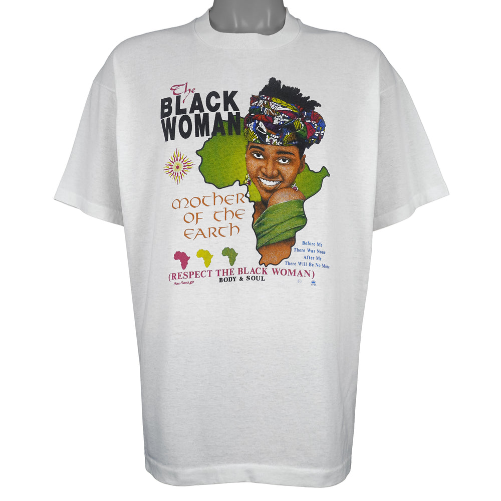 Vintage (Best) - The Black Women Mother of the Earth T-Shirt 1990s X-Large Vintage Retro