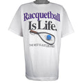 Vintage (Alore) - Racquetball Is Life Single Stitch T-Shirt 1994 X-Large Vintage Retro