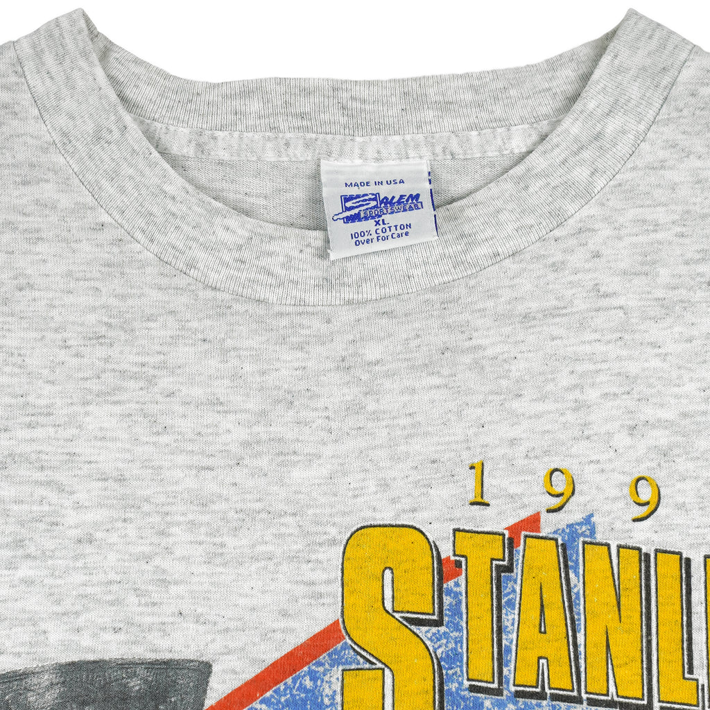 NHL (Salem)- Pittsburgh Penguins Stanley Cup Champions Single Stitch T-Shirt 1991 X-Large Vintage Retro Hockey