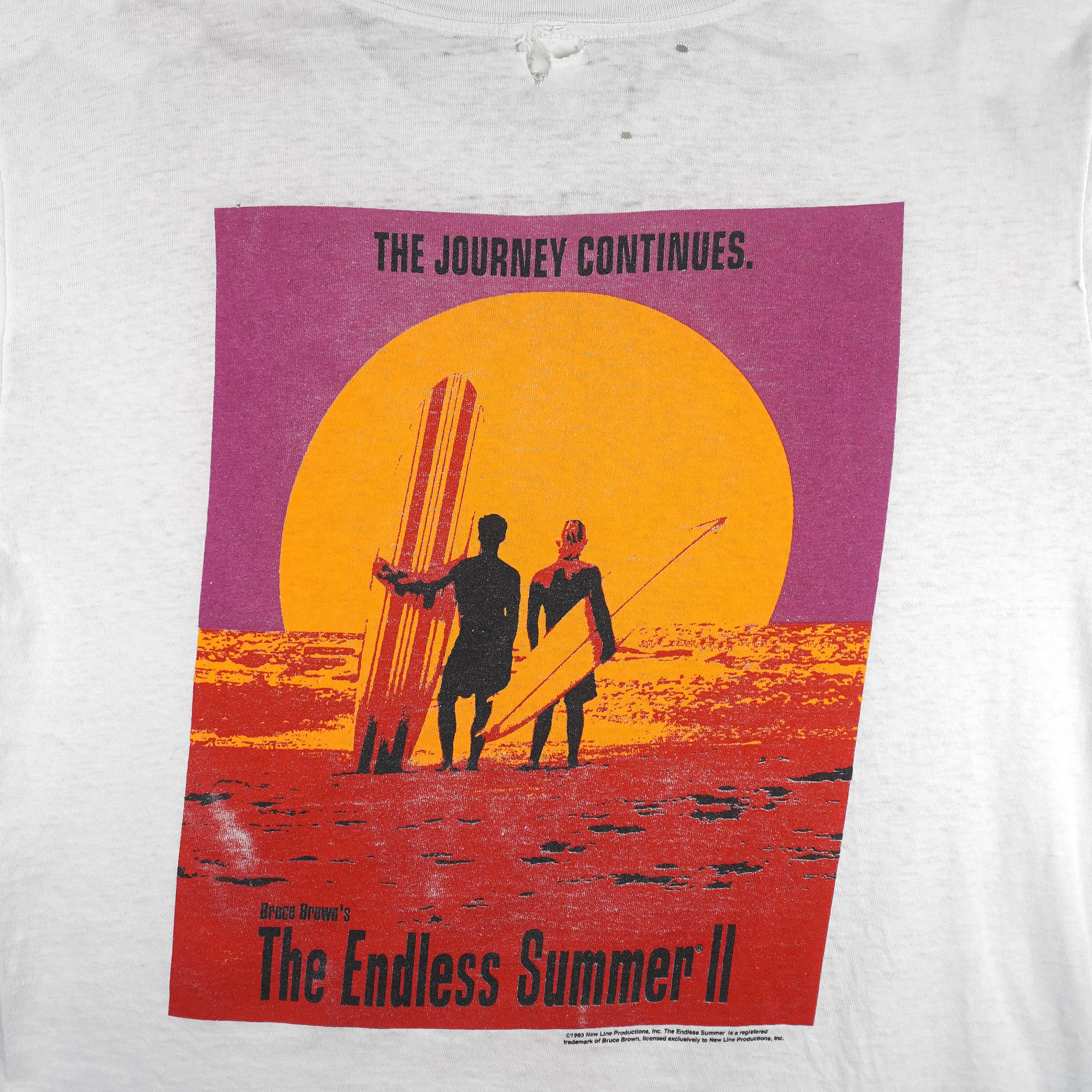 Vintage - Brace Brown's The Endless Summer II Surf T-Shirt 1993 Large Vintage Retro