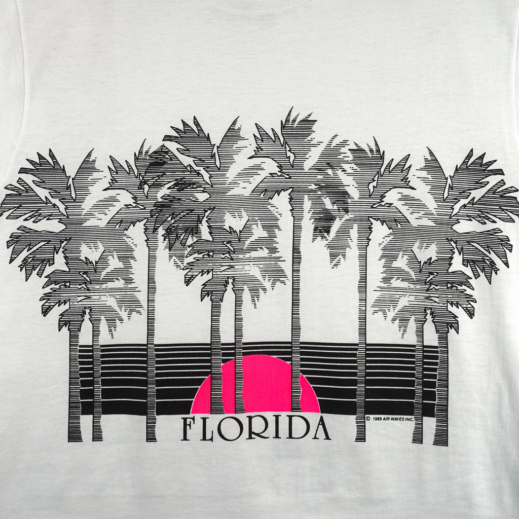 Vintage (Murina's Best) - Florida Sunset Palm Trees T-Shirt 1989 Medium Vintage Retro