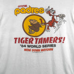 MLB (Screen Star) - San Diego Padres, Tiger Tamers World Series T-Shirt 1984 X-Large Vintage Retro Baseball