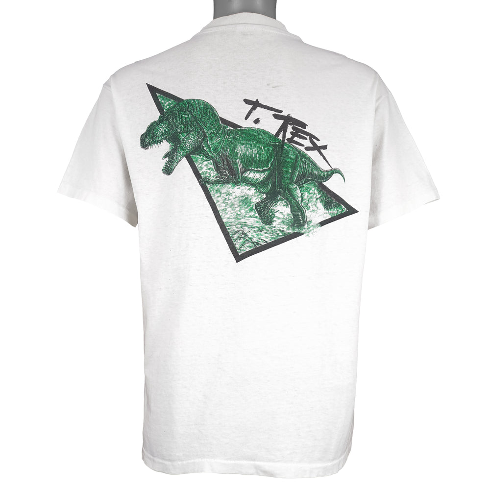 Vintage (Hanes) - The Dinosaur Society T.Rex T-Shirt 1990s Large Vintage Retro