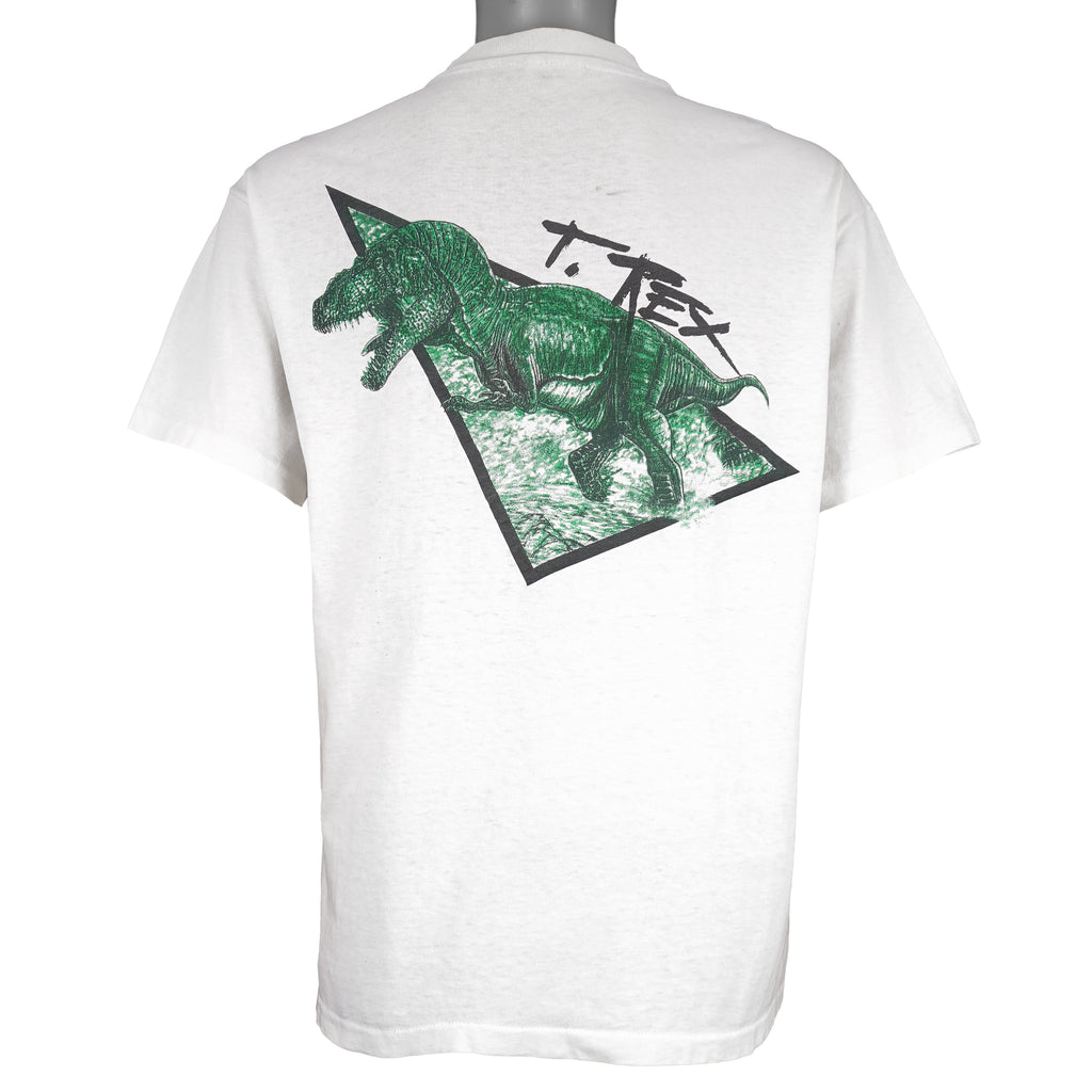 Vintage (Hanes) - The Dinosaur Society T.Rex T-Shirt 1990s Large Vintage Retro