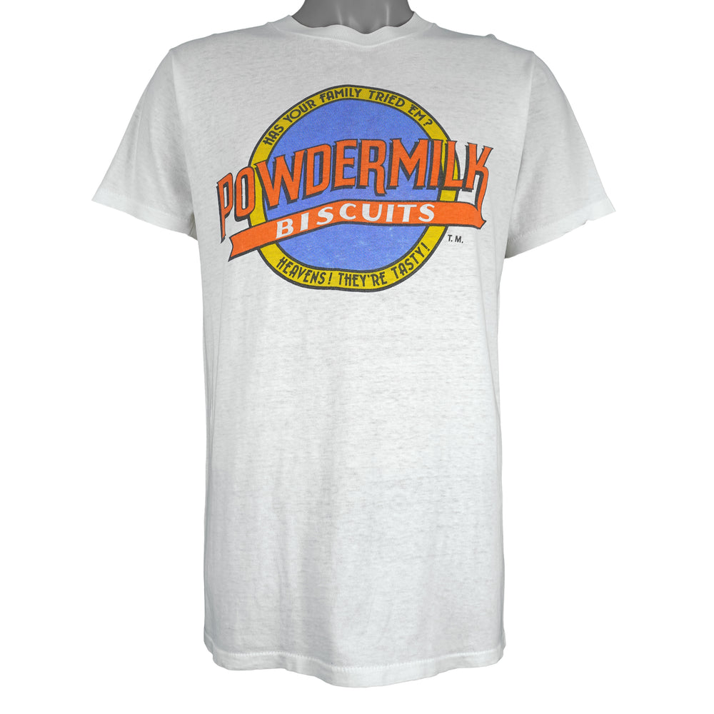 Vintage - Powdermilk Biscuits Single Stitch T-Shirt 1990s Large Vintage Retro