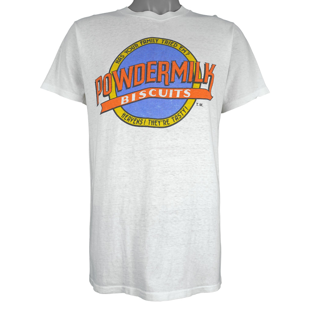 Vintage - Powdermilk Biscuits Single Stitch T-Shirt 1990s Large Vintage Retro