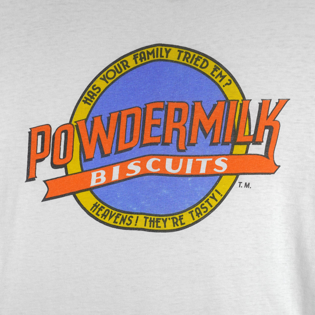 Vintage - Powdermilk Biscuits Single Stitch T-Shirt 1990s Large Vintage Retro