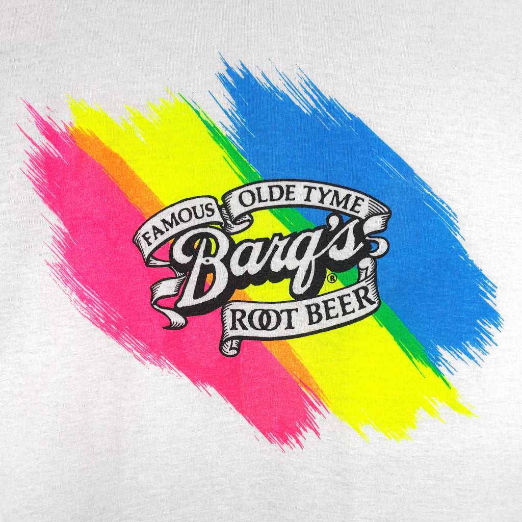Vintage (Tee Jays) - Famous Olde Tyme Barq's Root Beer T-Shirt 1990s Large Vintage Retro