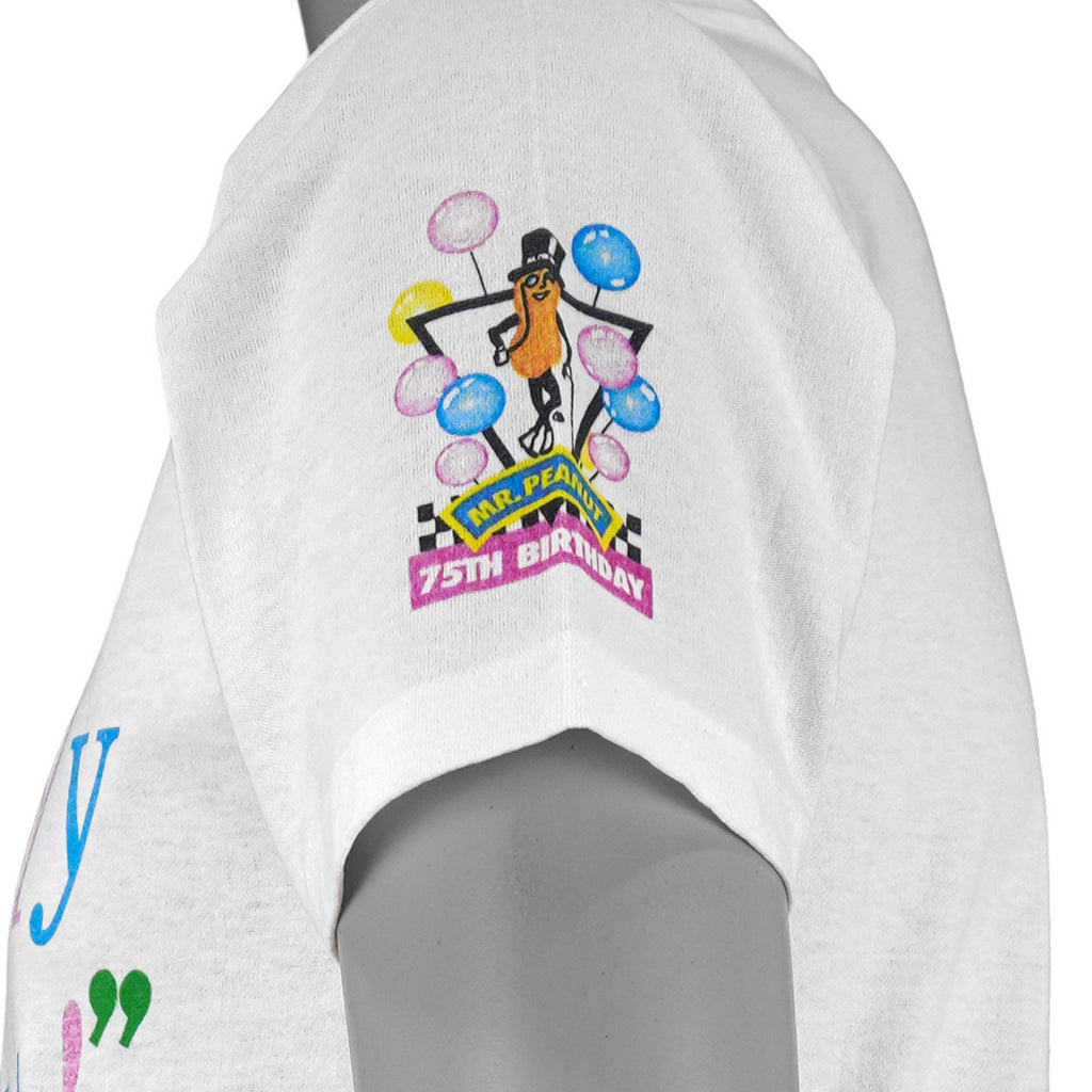 Vintage (Hanes) - Planters Mr. Peanut "Everybody Loves A Nut T-Shirt 1990s Medium Vintage Retro