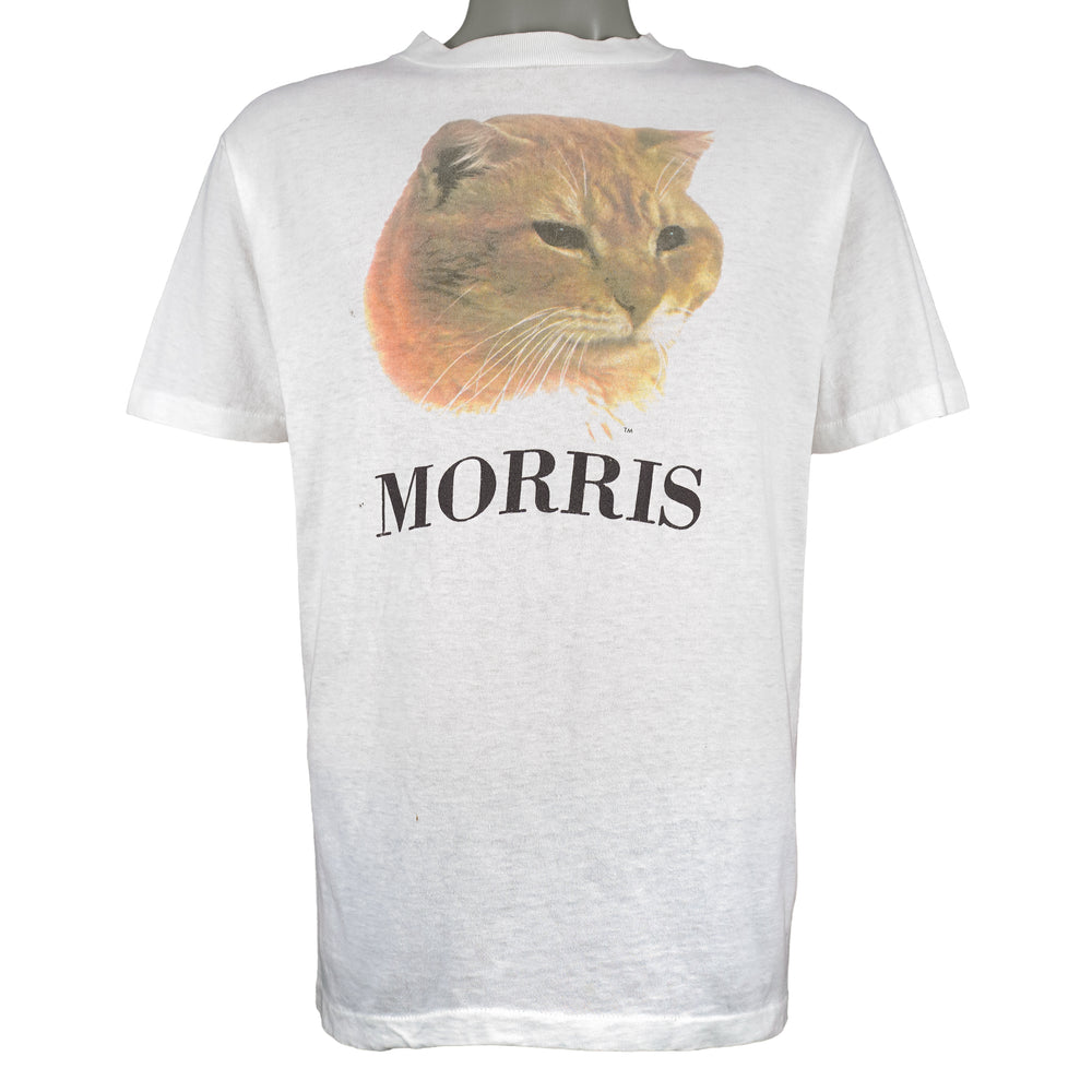 Vintage (Heavy) - Morris the Cat 9 Lives T-Shirt 1980s Large Vintage Retro