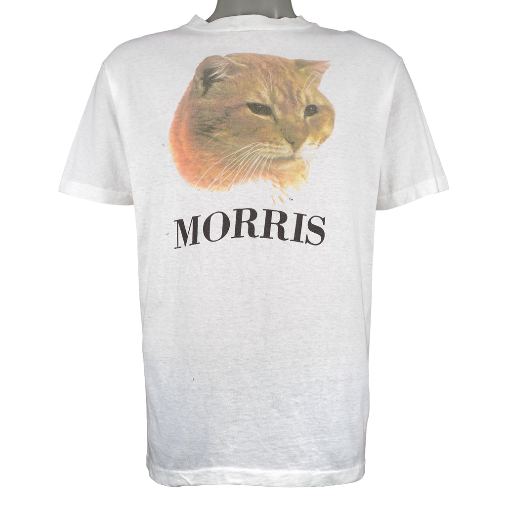 Vintage (Heavy) - Morris the Cat 9 Lives T-Shirt 1980s Large Vintage Retro