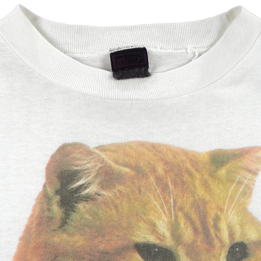 Vintage (Heavy) - Morris the Cat 9 Lives T-Shirt 1980s Large Vintage Retro