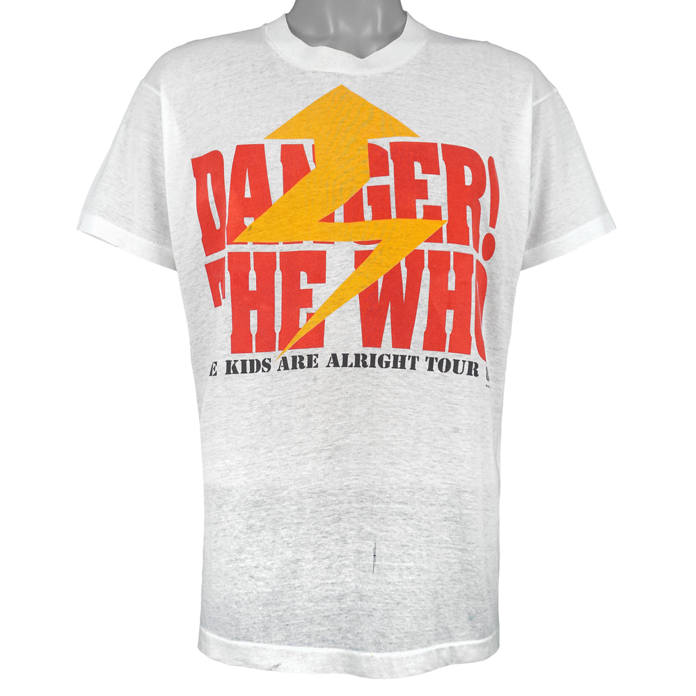 Vintage - The Who Danger Kids Are Alright Tour T-Shirt 1989 Large Vintage Retro