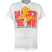 Vintage - The Who Danger Kids Are Alright Tour T-Shirt 1989 Large Vintage Retro