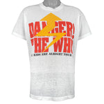 Vintage - The Who, Danger Kids Are Alright Tour T-Shirt 1989 Large