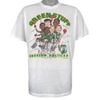 NBA (Salem) - Boston Celtics Green Stuff Caricature T-Shirt 1990s X-Large Vintage Retro Basketball