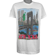Vintage (Screen Star) - New York City Spell-Out T-Shirt 1990s X-Large Vantage Retro