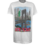 Vintage (Screen Star) - New York City Spell-Out T-Shirt 1990s Medium