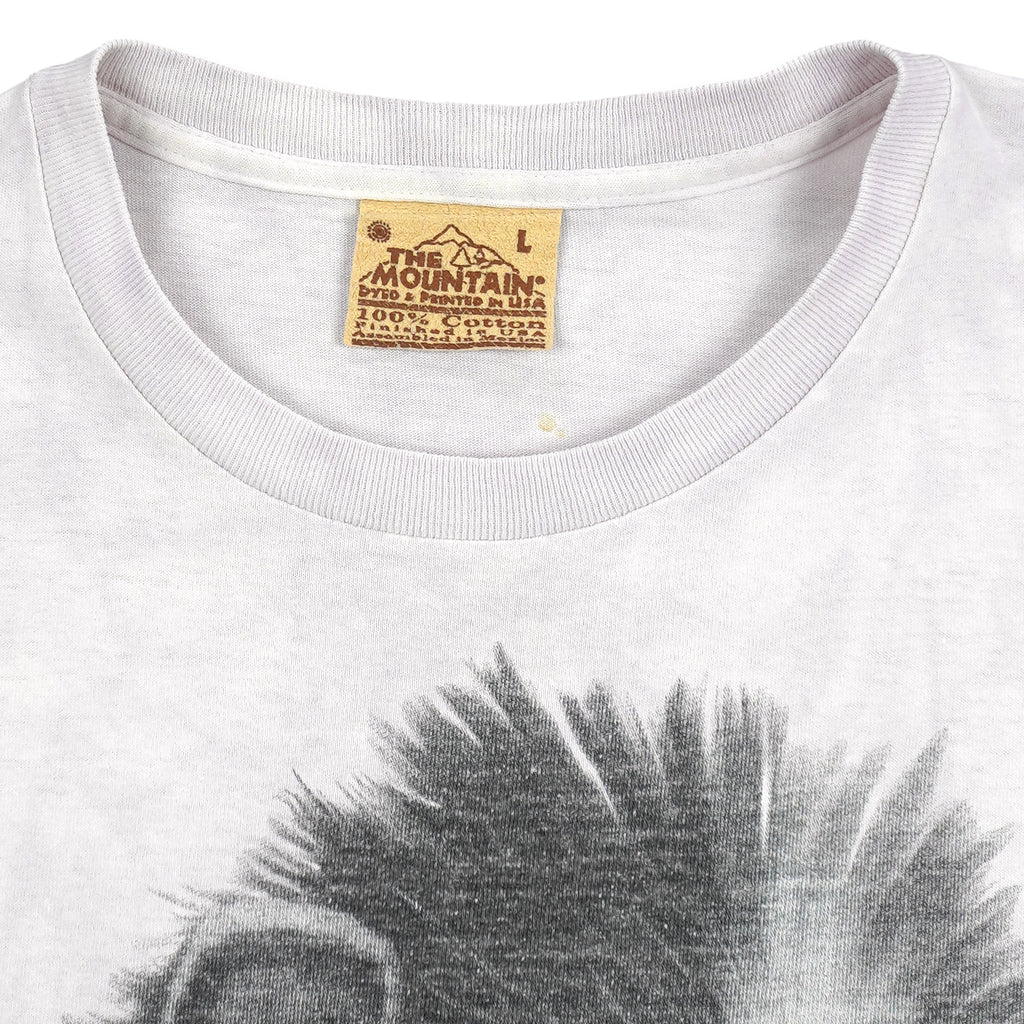Vintage (The Mountain) - The Chimpanzee Animal Print T-Shirt 1990s Large