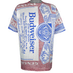 Budweiser (Pro Ace) - Budweiser King of Beers All-Over Print T-Shirt 1990s Large Vintage Retro