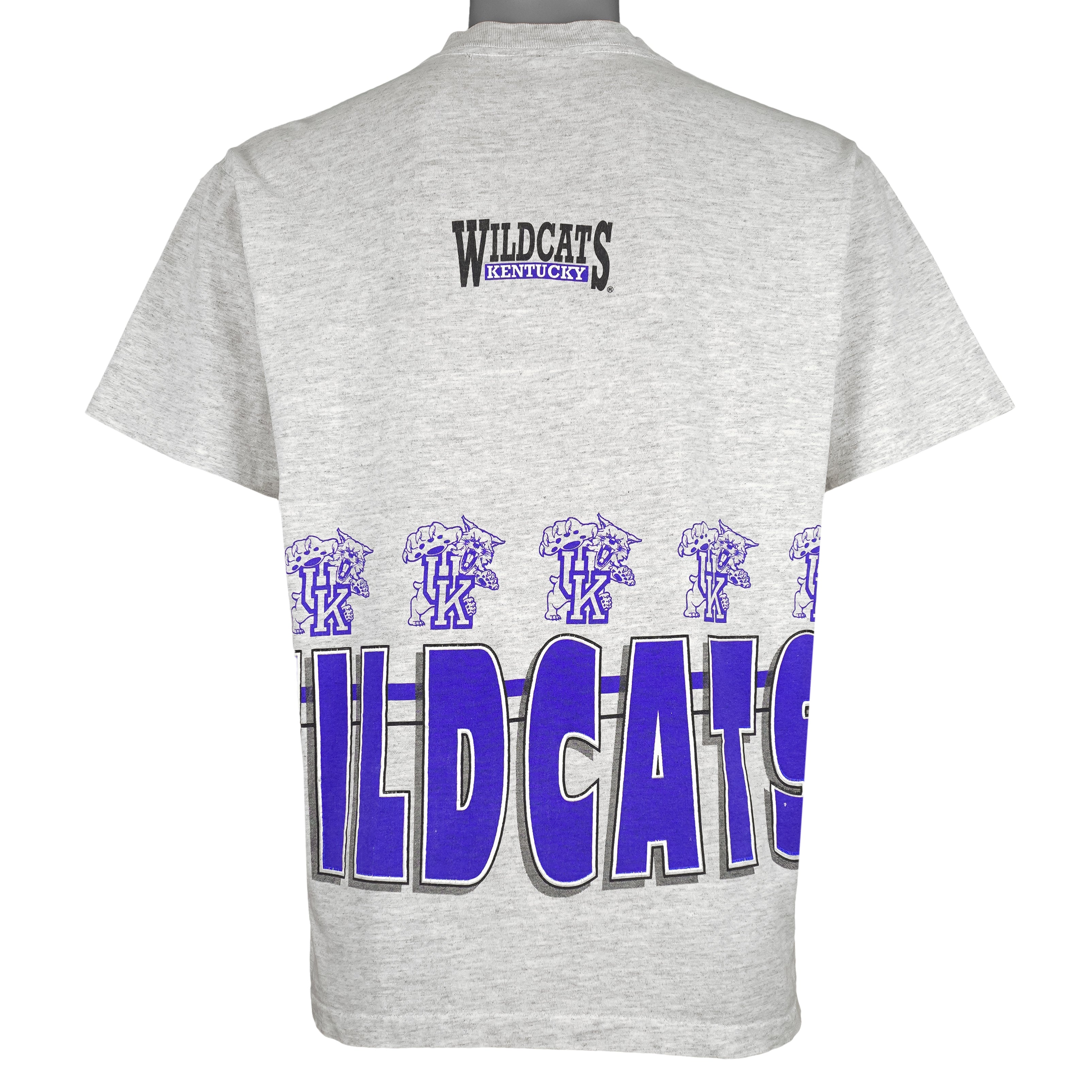 NCAA (Center Cut) - Kentucky Wildcats Big Logo T-Shirt 1990s Large Vintage Retro
