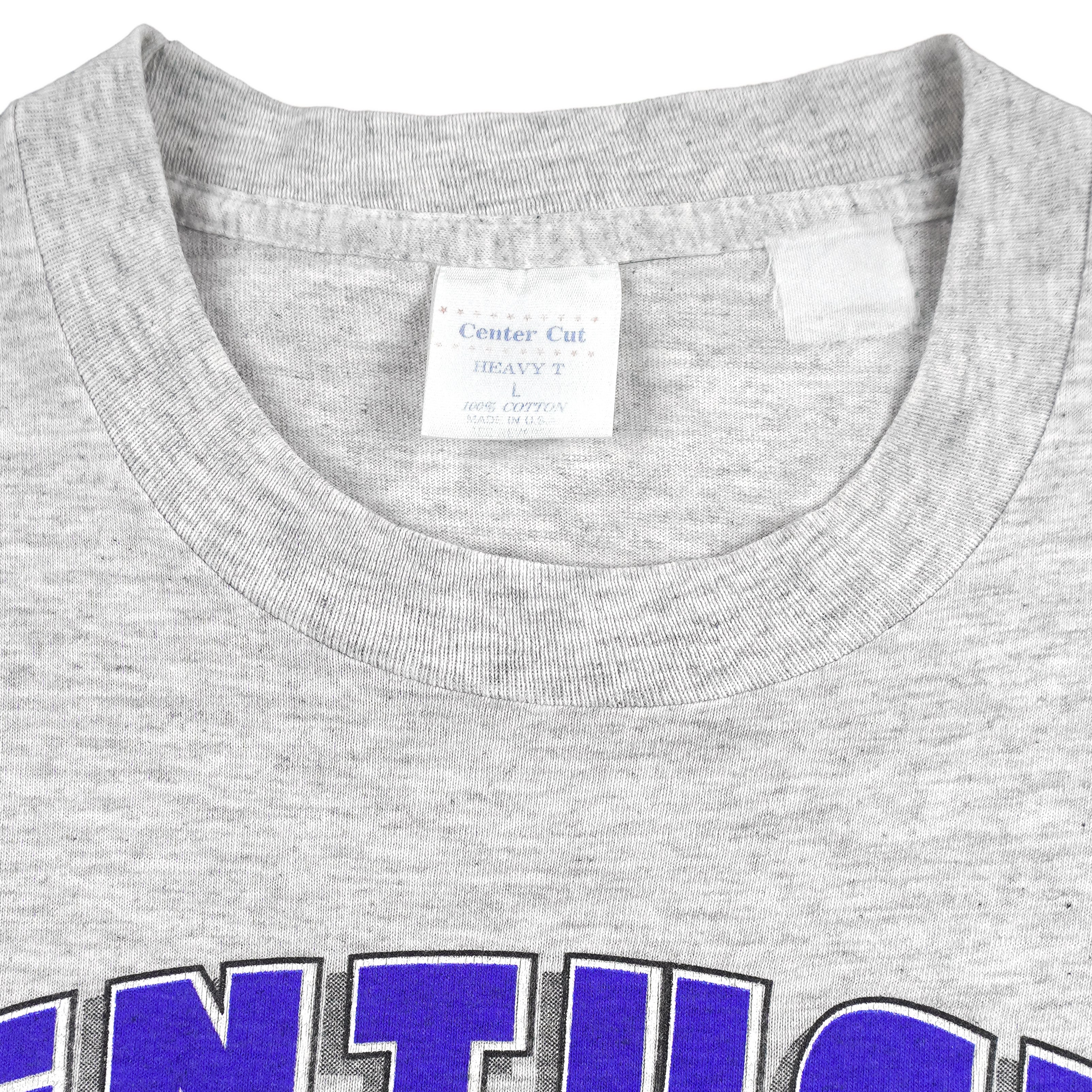 NCAA (Center Cut) - Kentucky Wildcats Big Logo T-Shirt 1990s Large Vintage Retro