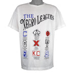 MLB (King) - Negro Leagues Baseball Team Logos T-Shirt 1990s X-Large Vintage Retro Baseball