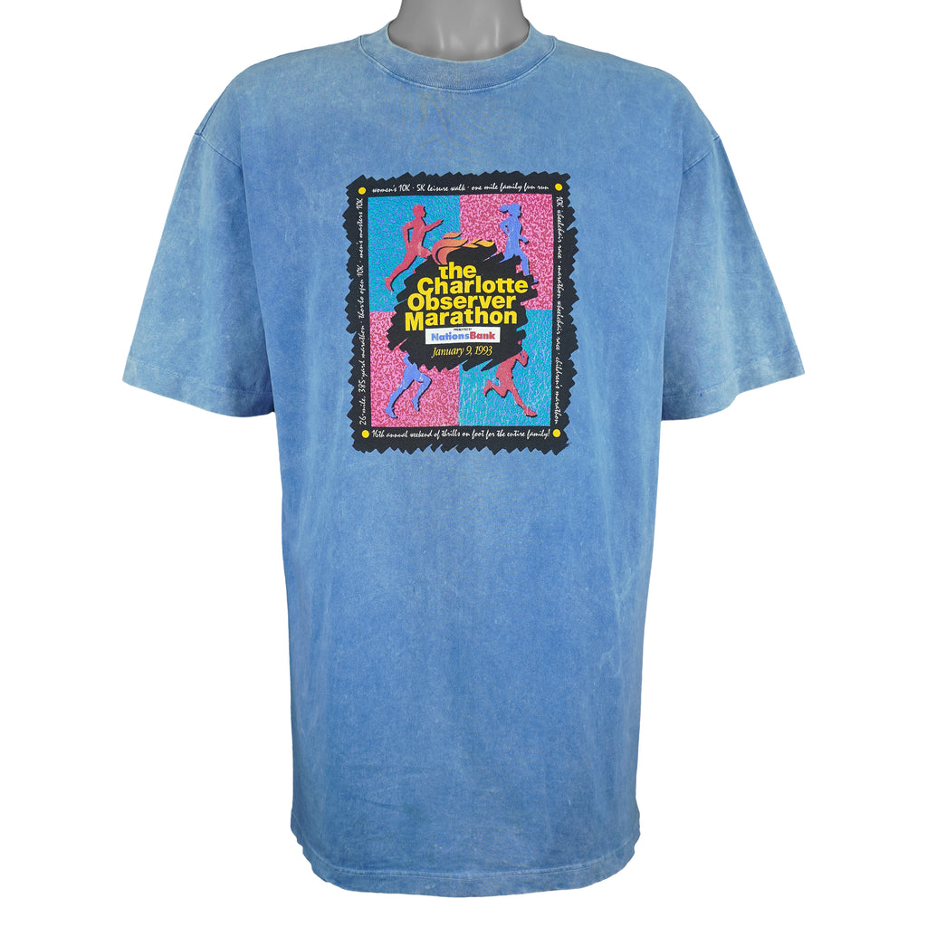 Vintage (Belton) - The Charlotte Observer Marathon T-Shirt 1993 Large Vintage Retro