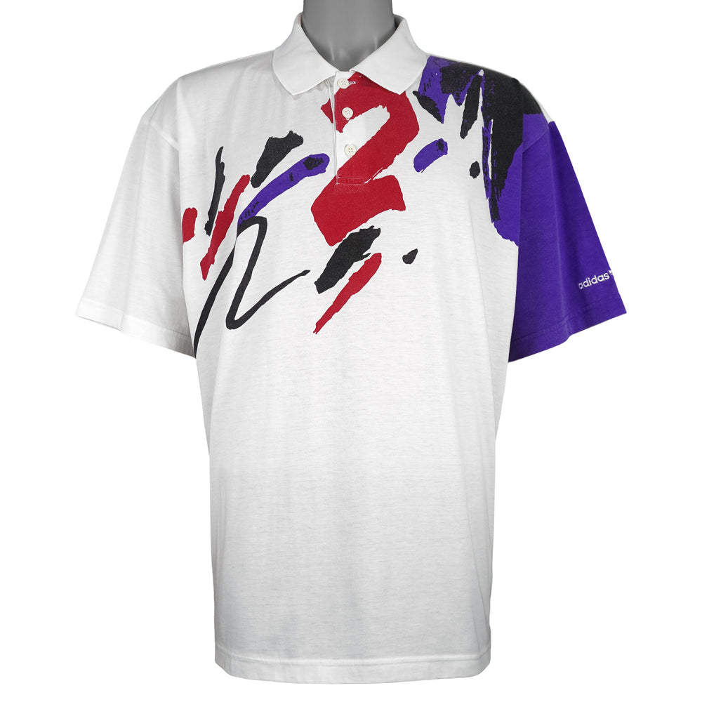 Adidas - Stefan Edberg Tennis Polo T-Shirt 1990s X-Large Vintage Retro