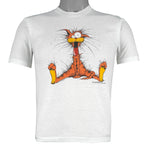 Vintage (The Far Side) - Bill the Cat Ack! Single Stitch T-Shirt 1984 Small Vintage Retro