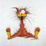 Vintage (The Far Side) - Bill the Cat Ack! Single Stitch T-Shirt 1984 Small Vintage Retro