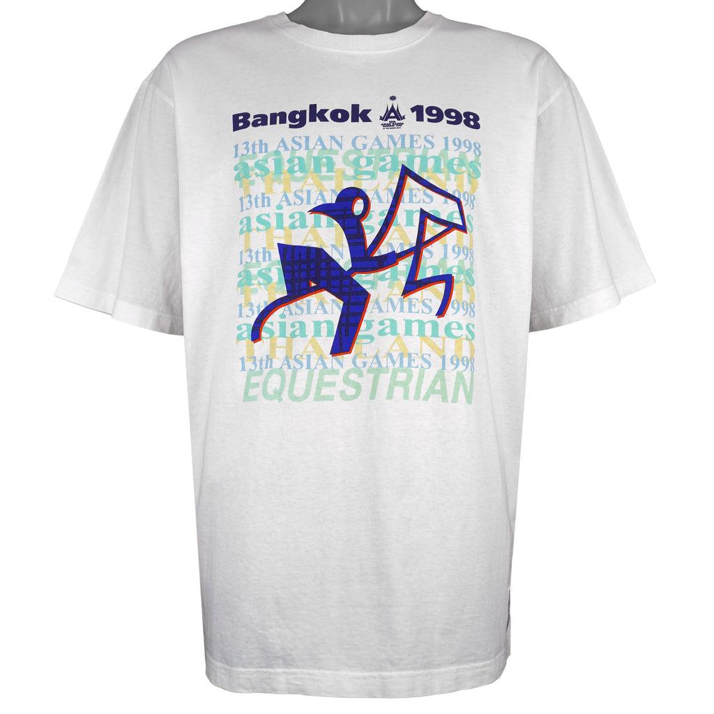 Vintage - 13th Asian Games Equestrian Bangkok T-Shirt 1998 X-Large Vintage Retro