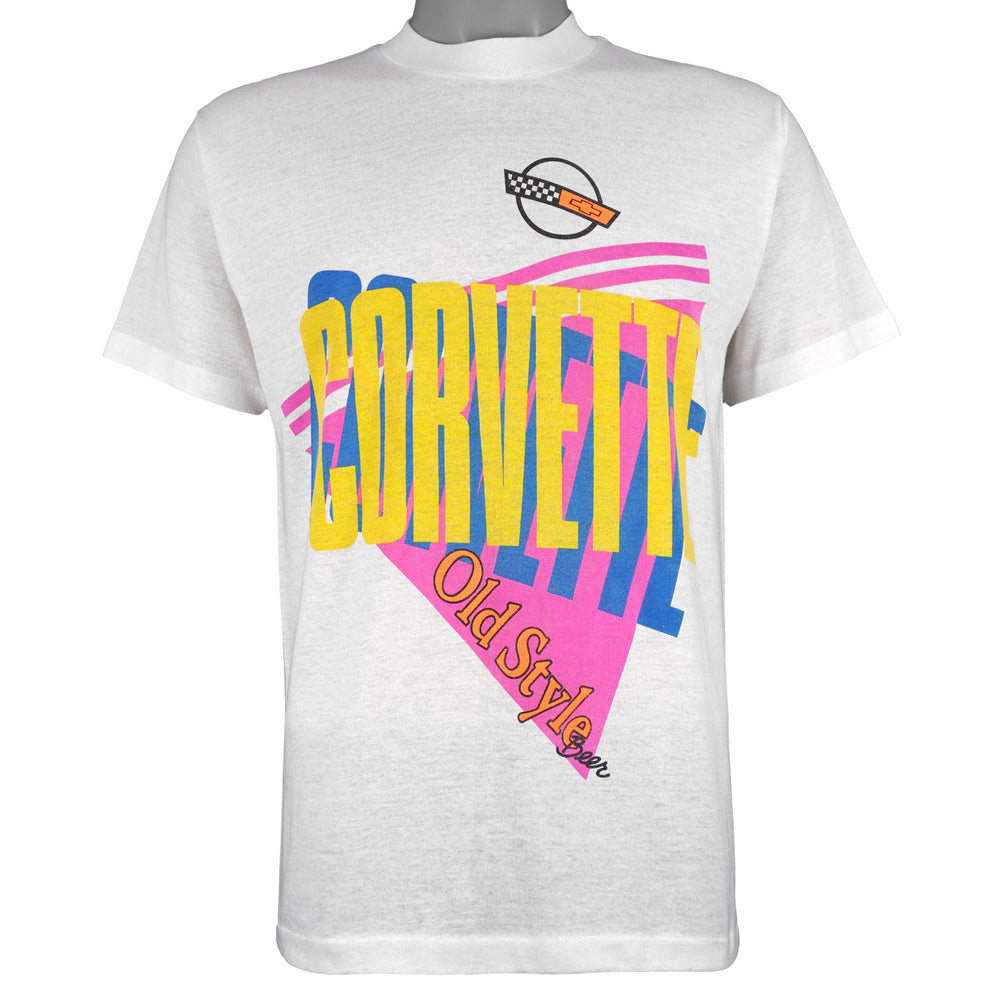 Vintage (Selec-t) - Corvette Old Style Beer T-Shirt 1980s Large Vintage Retro