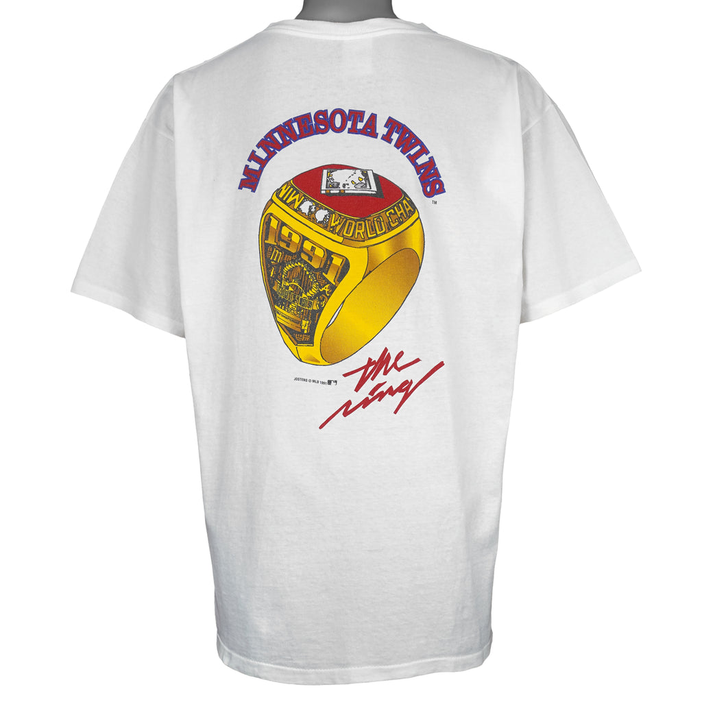 MLB (Jostens) - Minnesota Twins, World Series Champions T-Shirt 1991 X-Large