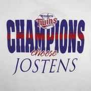 MLB (Jostens) - Minnesota Twins, World Series Champions T-Shirt 1991 X-Large Vintage Retro Baseball