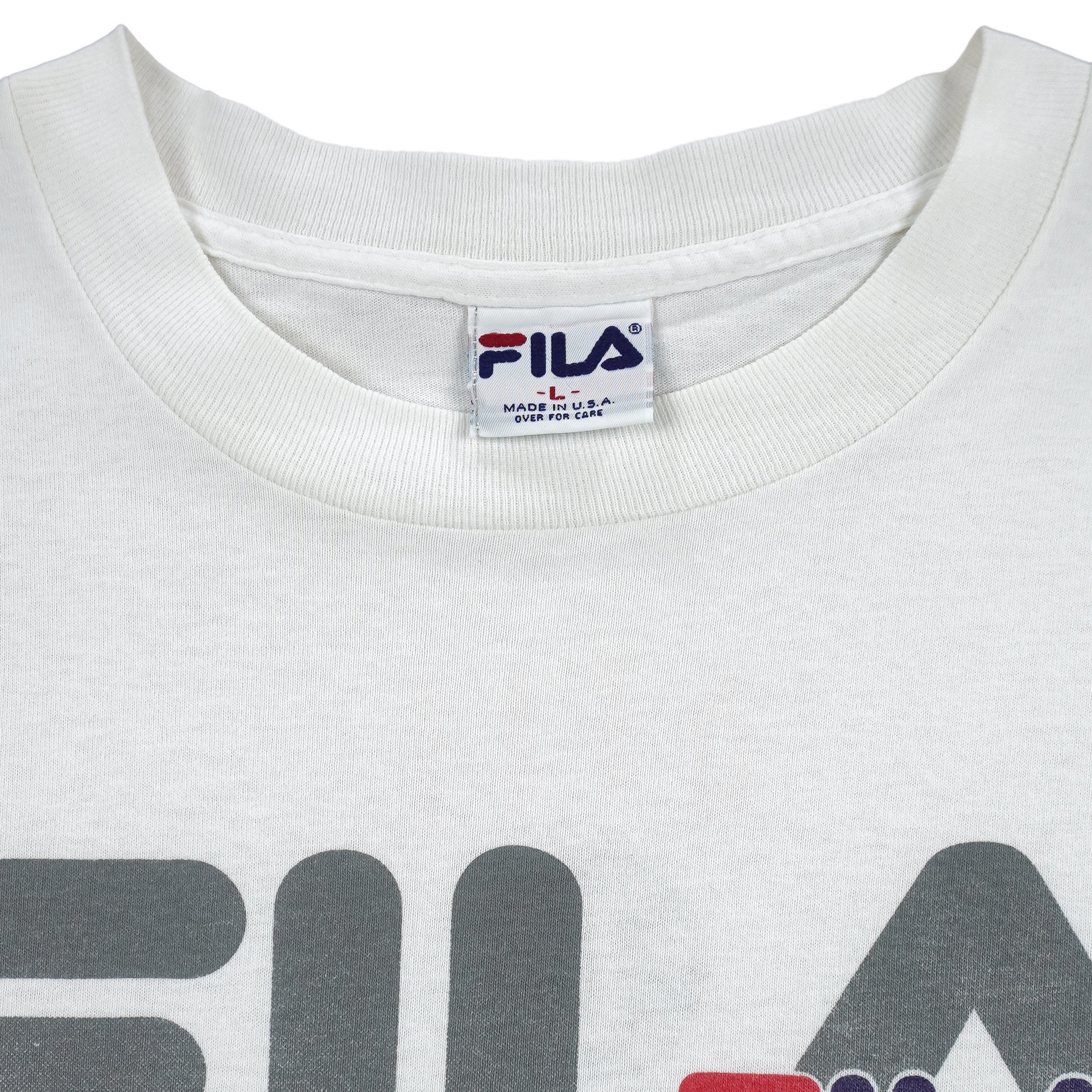 FILA - Grant Hill Basketball #33 T-Shirt 1990s Large Vintage Retro