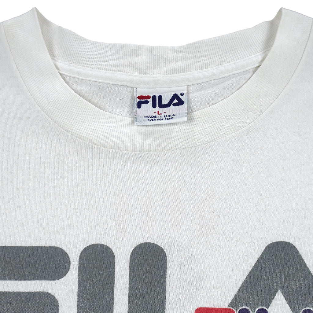 FILA - Grant Hill Basketball #33 T-Shirt 1990s Large Vintage Retro