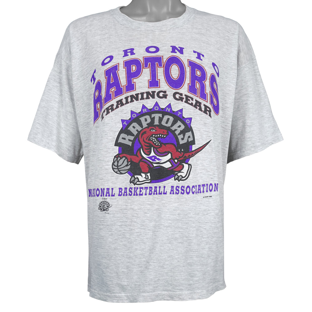 NBA (My Favorite team) - Toronto Raptors Training Gear T-Shirt 1995 Large Vintage Retro Basketball