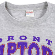 NBA (My Favorite team) - Toronto Raptors Training Gear T-Shirt 1995 Large Vintage Retro Basketball