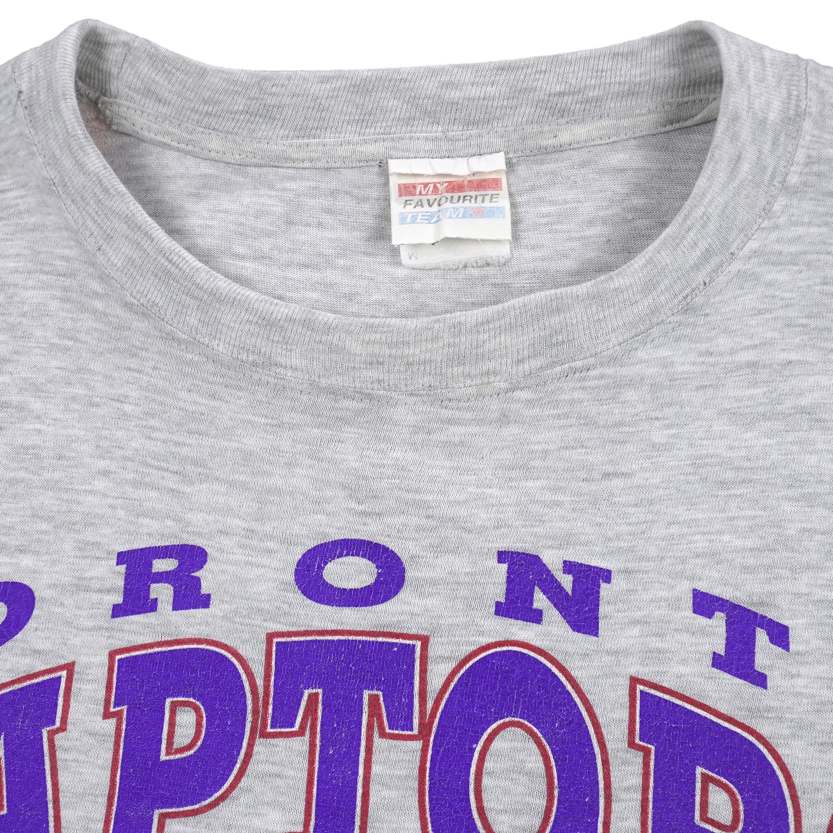 NBA (My Favorite team) - Toronto Raptors Training Gear T-Shirt 1995 Large Vintage Retro Basketball