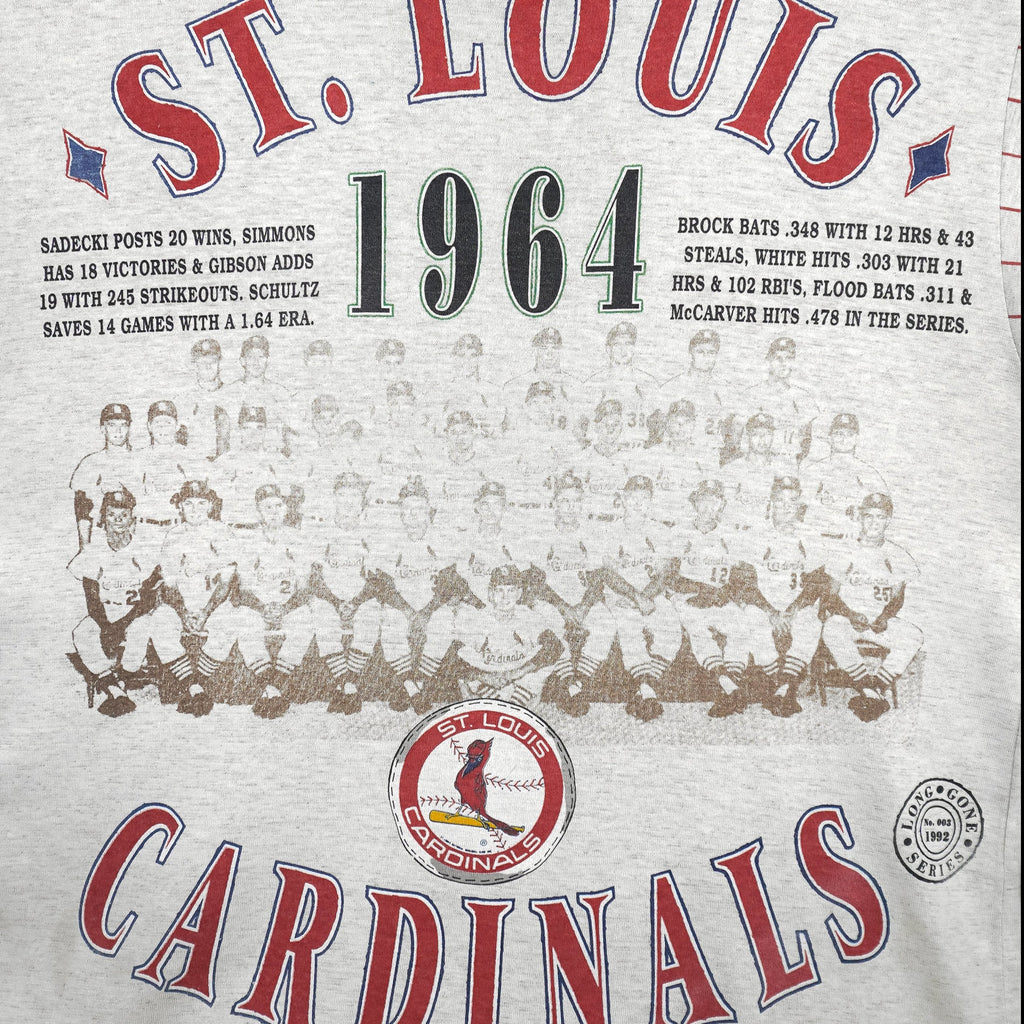 MLB (Long Gone) - St. Louis Cardinals, World Series Champs T-Shirt 1992 Large Vintage Retro Baseball